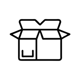 Black White Package Icon