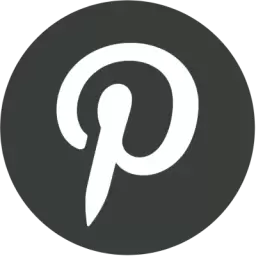 Black White Pinterest Logo
