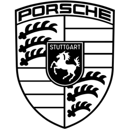 Black White Porsche Logo