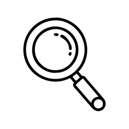 Black White Search Symbol