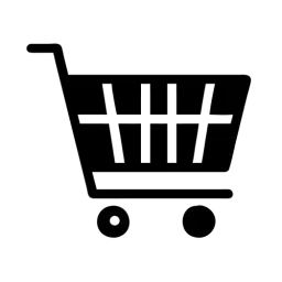 Black White Shopping Cart Free Icon