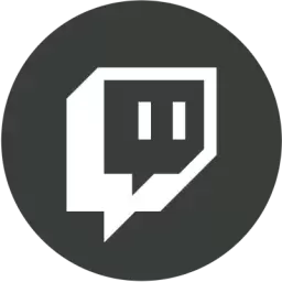 Black White Twitch Logo