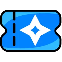 Blue Ticket Icon