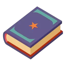 Book Symbol with Star
