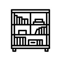 Bookshelf Free Vector