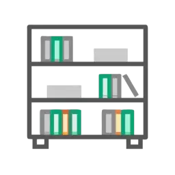 Bookshelf Symbol