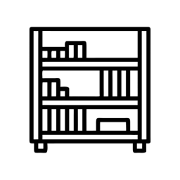 Bookshelf Symbol