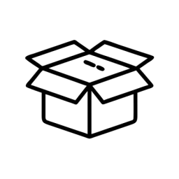 Box Icon Black White