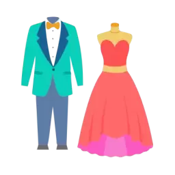 Bride Groom Colorful