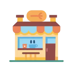 Cafe Shop Vector