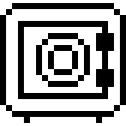 Cash Safe Pixel Icon