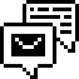Chat Mail Pixel Icon