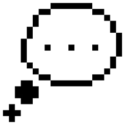Chat Think Pixel Icon