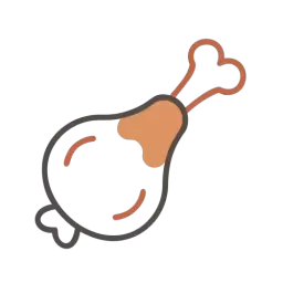 Chicken Thigh Free Symbol