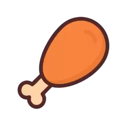Chicken Thigh Icon Free