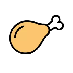 Chicken Thigh Icon SVG