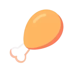 Chicken Thigh SVG Icon
