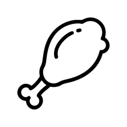 Chicken Thigh SVG Symbol