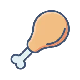 Chicken Thigh Symbol Free