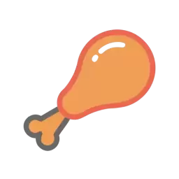 Chicken Thigh Symbol SVG