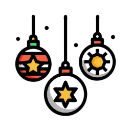 Christmas Light Bulb Icon
