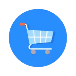 Circle Shopping Cart Icon