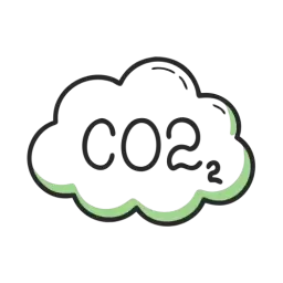 Co2 Cloud Icon