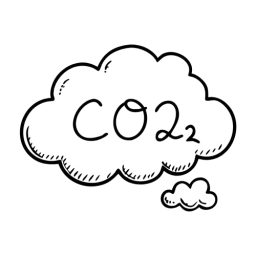 Co2 Cloud Icon