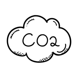 Co2 Cloud Icon
