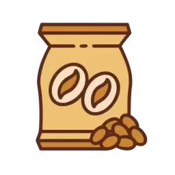 Coffee Bean Bag Icon Free