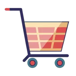 Colorful Shopping Basket Icon
