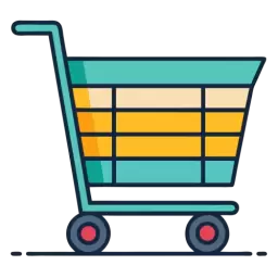 Colorful Shopping Cart