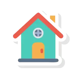 Colored Free House Icon