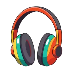 Colored Headphone Icon