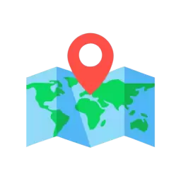 Colored Map Icon