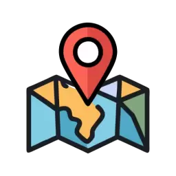 Colored Map Icon