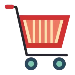 Colored Shopping Basket Vector