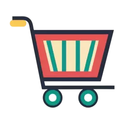 Colored Shopping Basket