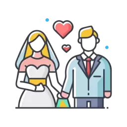 Colorful Wedding Icon