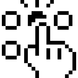 Dial Pad Finger Pixel Icon