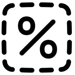 Discount Cutout Icon