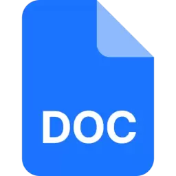 DOC File Format Vector