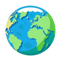 Earth Globe Sign Vector