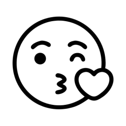 Emotion Kissing Face SVG