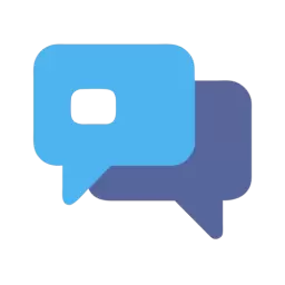 Filled Bubbles Chat Icon