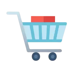 Filled Shopping Cart Symbol