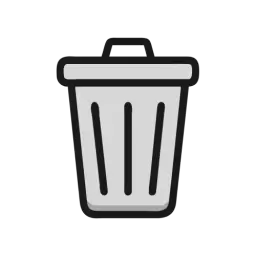 Filled Trash Bin