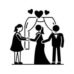 Filled Wedding Vector