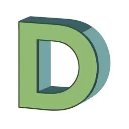 Free 3d Letter D Icon