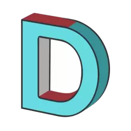 Free 3d Letter D Vector